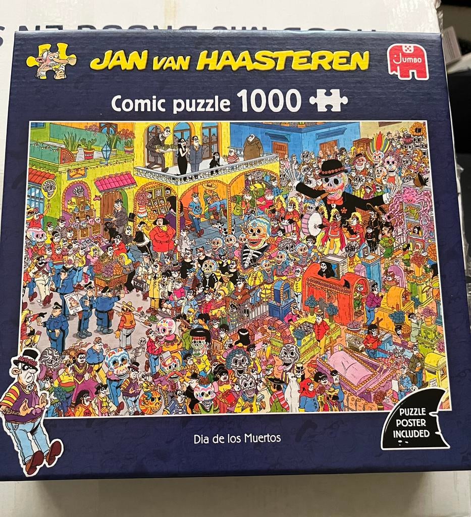 Jan van Haasteren Dia De Los Muertos - 1000 stukjes puzzel, Verzenden, 500 t/m 1500 stukjes, Nieuw, Legpuzzel