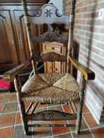 2 chaises robustes et lourdes avec pailles, Enlèvement