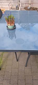 Table de jardin Bristol avec 4 chaises, Table à dinner, Salons de jardin, Aluminium, Utilisé