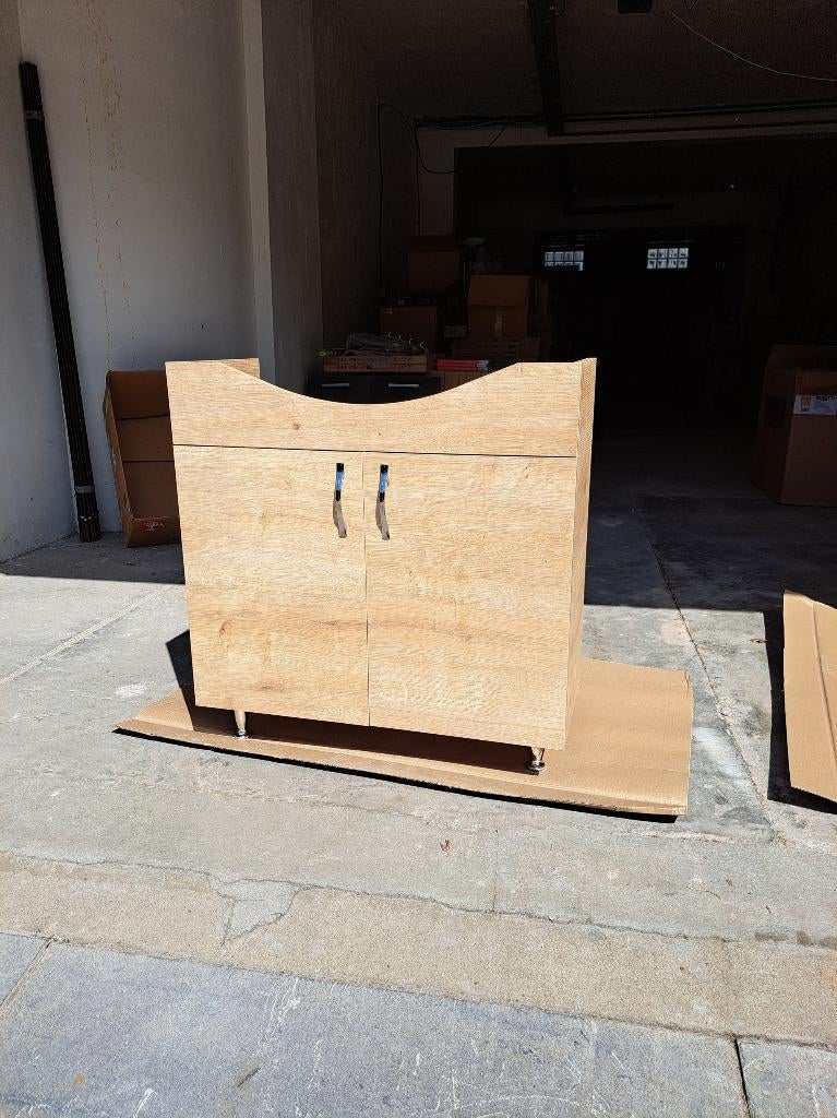 Laagste prijs: Badkamerkast en spoelbak, Huis en Inrichting, Badkamer | Badkamermeubels, Nieuw, Overige typen, Ophalen