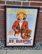 Mooie reclame voor Brouwerij De Sleutel uit Dordrecht., Verzamelen, Ophalen, Gebruikt, Reclamebord