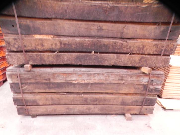 bielzen voor o.a borders/keerwand e.d, Jardin & Terrasse, Traverses & Bordures, Utilisé, Traverse, Bois, Moins de 25 cm, 200 cm ou plus