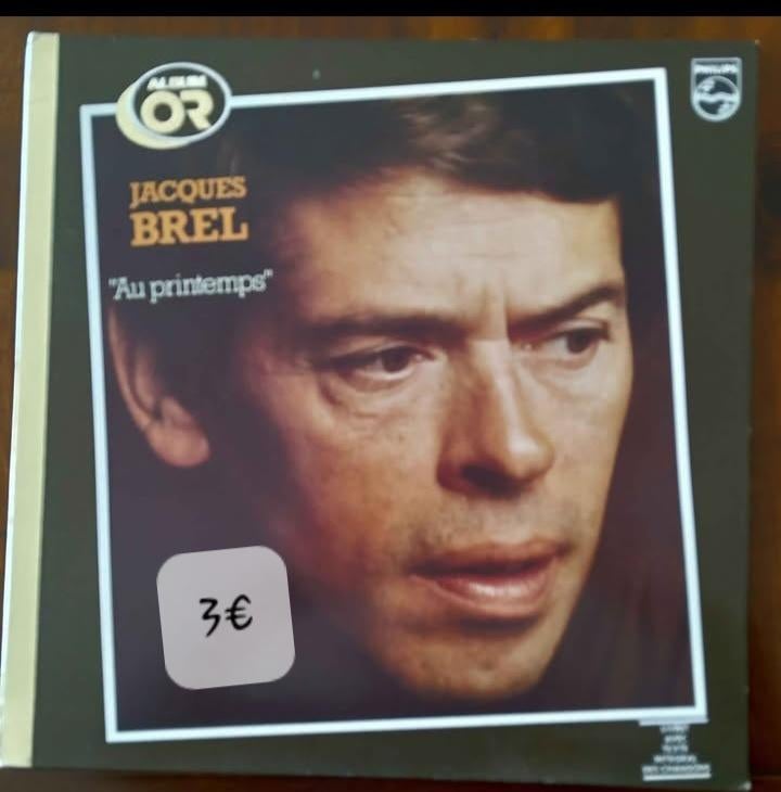 33-toerenalbum op vinyl van Jacques Brel, Ophalen, Gebruikt