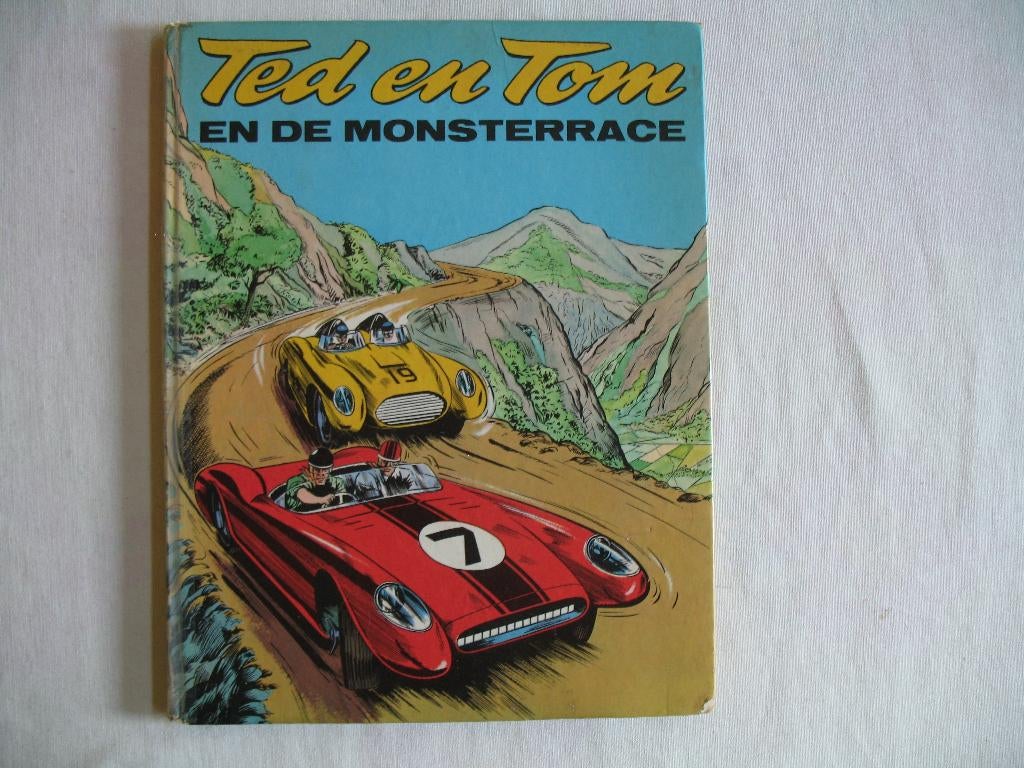 Ted en Tom, en de monsterrace; HC, 1ste druk 1963, Eén stripboek, Ophalen of Verzenden