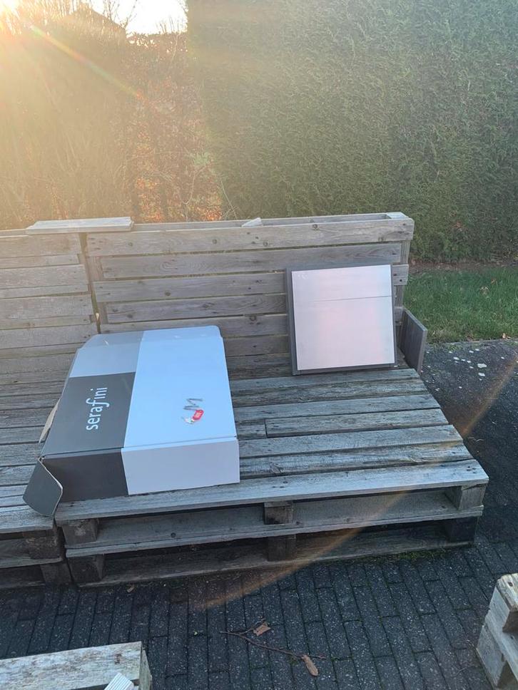 Inox brievenbus Serafini, Tuin en Terras, Brievenbussen, Zo goed als nieuw, Inox, Ophalen