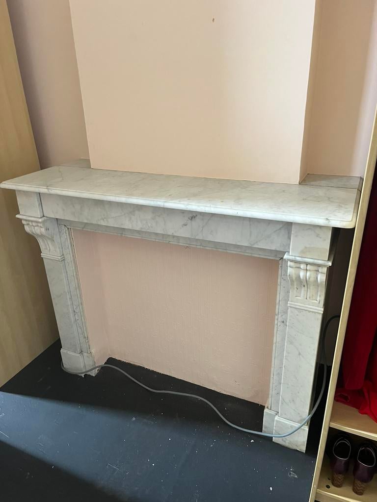 Antieke marmer schouw, Ophalen, Gebruikt