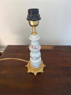 Porseleinen tafellamp met bloemenmotief, Ophalen