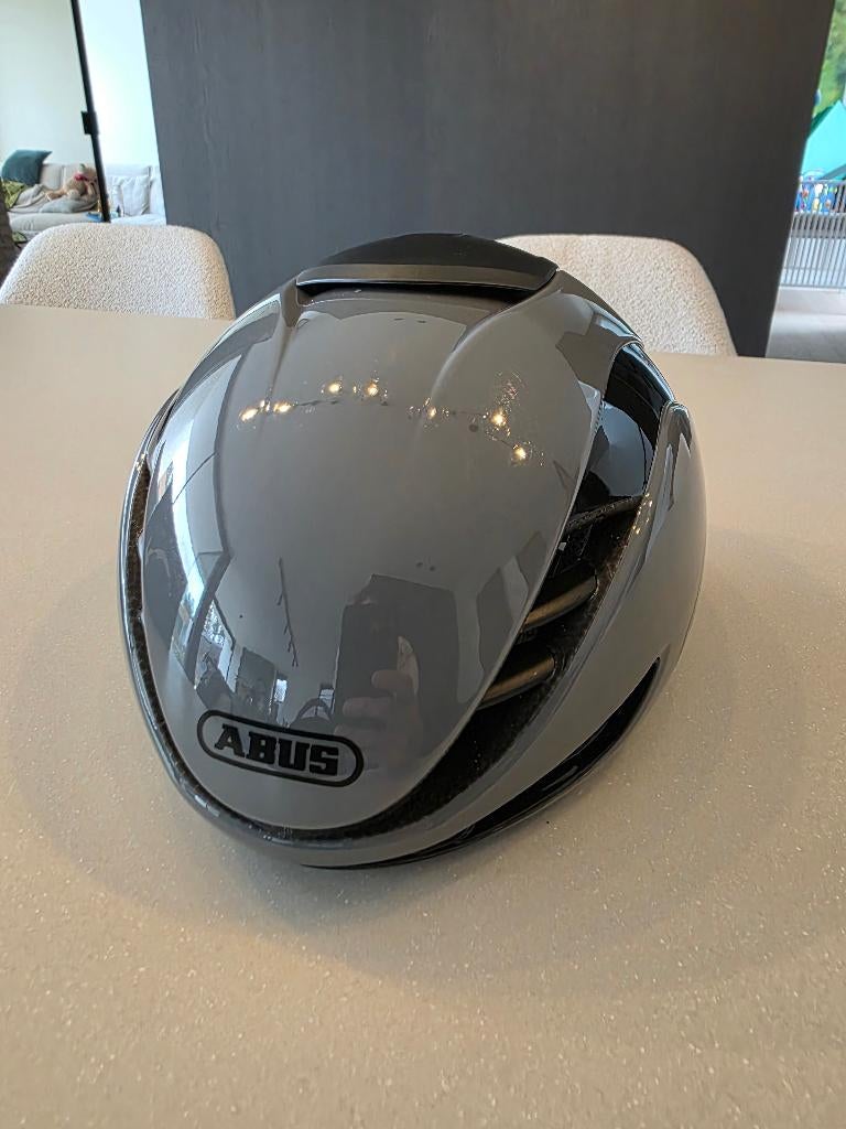 Abus Gamechanger 2.0 Race Grey, Fietsen en Brommers, Fietsaccessoires | Fietshelmen, Heer, Ophalen of Verzenden, Zo goed als nieuw