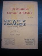 numéro de fête Gand XXe siècle 1912 G. d'Hondt, Enlèvement ou Envoi, Utilisé, Diverse auteurs