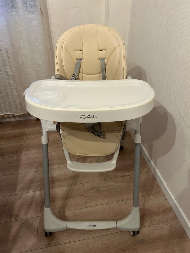 Peg Perego Prima papa volg me kinderstoel, Ophalen, Gebruikt, Meegroeistoel, Gordel(s)