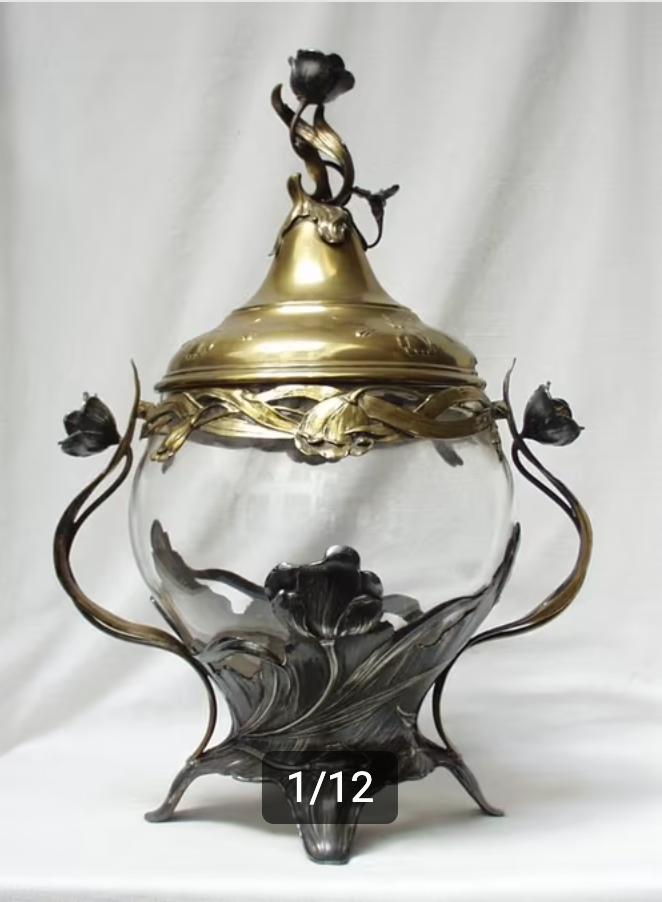 Art Nouveau Punchbowl., Antiek en Kunst, Antiek | Servies los, Ophalen of Verzenden