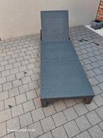 Ligbed Allibert zonder kussen, Tuin en Terras, Ophalen, Gebruikt, Wicker, Verstelbaar