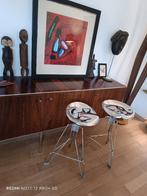 Tabourets design japonais, métal, réglable, Sakamoto., Antiquités & Art, Enlèvement