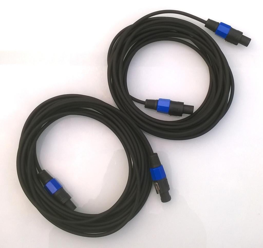 Luidsprekersnoeren 2x7,5m budget versie, Muziek en Instrumenten, Kabels en Stekkers, Zo goed als nieuw, Speaker of Versterker