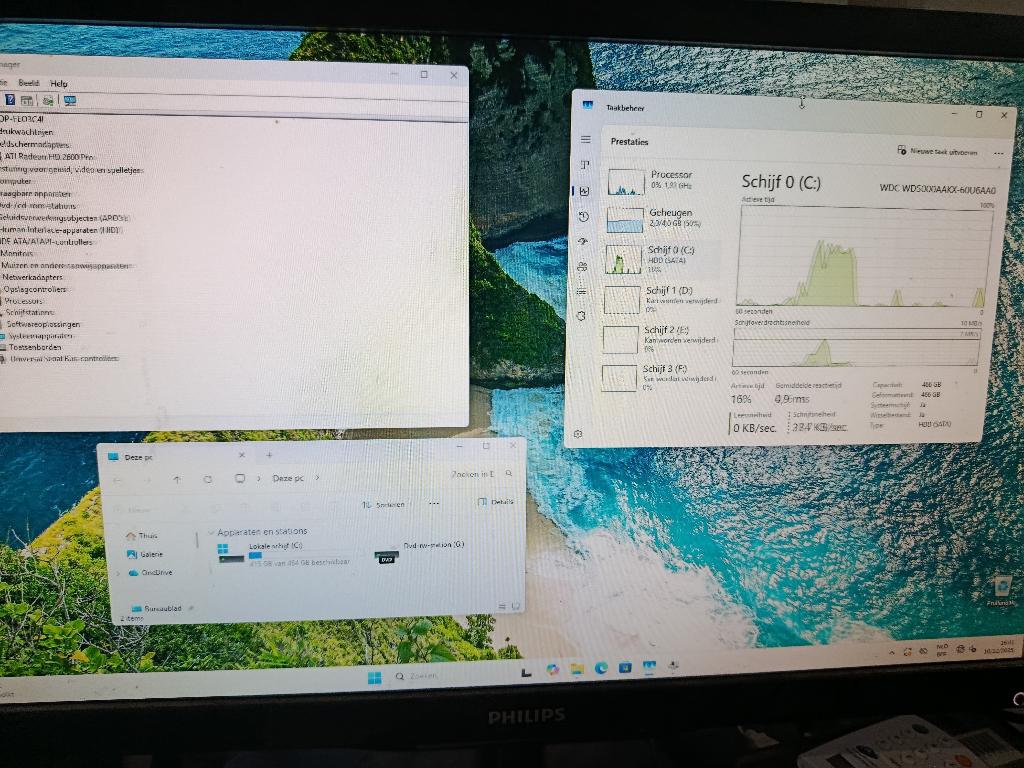 Medion I3 Tower, Ophalen, HDD