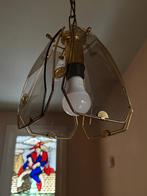 Glazen, antieke hanglamp, Ophalen, Gebruikt, Glas, Vintage/antiek