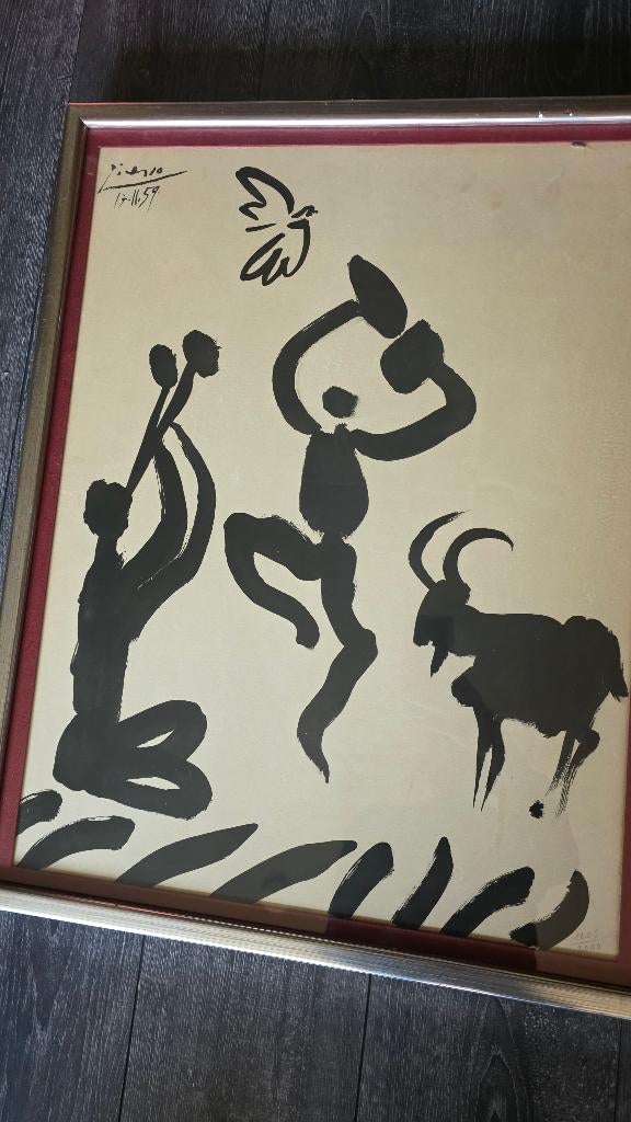 Litho Uniek werk van Pablo Picasso, Ophalen