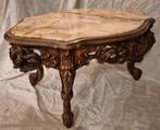 Table basse de style baroque avec plateau en marbre., Enlèvement