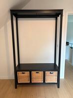 Zwarte kleerkast met mandjes, Ophalen, Ikea, Gebruikt, Ikea