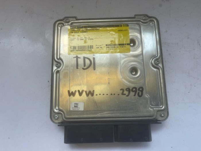 Ordinateur gestion moteur d'un Volkswagen Golf, Autos : Pièces & Accessoires, Électronique & Câbles, Volkswagen, Utilisé, 3 mois de garantie