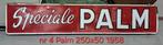 Palm bier emaille reclame bord., Enlèvement, Utilisé, Panneau, Plaque ou Plaquette publicitaire, Palm
