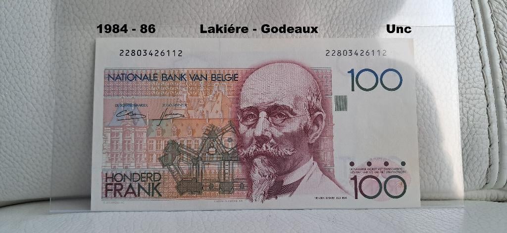 100 frank Beyaert Unc - Lakiére - Godeaux, Ophalen of Verzenden, Los biljet