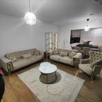 Prachtige beige fluwelen bankstel - Zo goed als nieuw, Maison & Meubles, Canapés | Salons, 100 à 125 cm, 300 cm ou plus, Quatre personnes ou plus