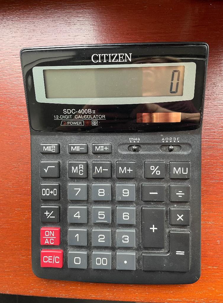 “Citizen” calculatrice, Divers, Calculatrices, Enlèvement, Comme neuf