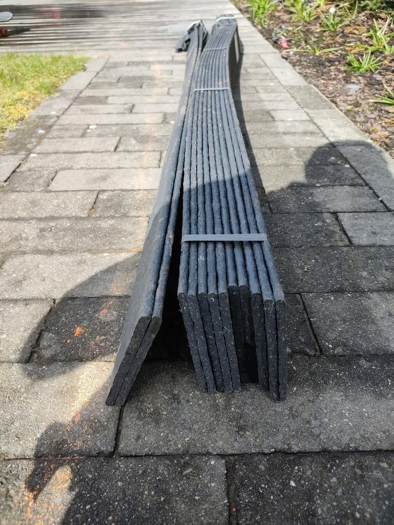 Ecolat: 12 zwarte, rechte ecolatten + 50 ecopics, Ophalen