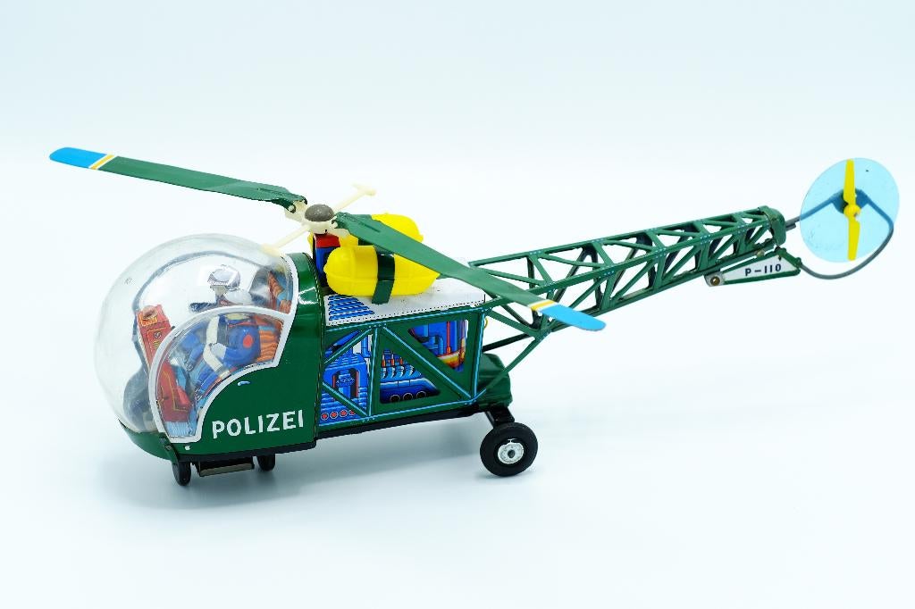 Modern Toys Japan - Police Helikopter met piloten 40 cm, Ophalen of Verzenden, Gebruikt