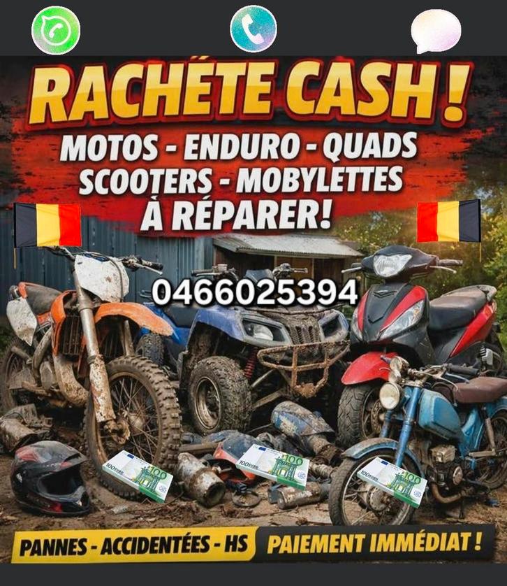 J'Achete des Motos ,Quads ,Bouggy dans toute Regione Belgiq, Motoren, Motoren | Aprilia, Bedrijf, Ophalen