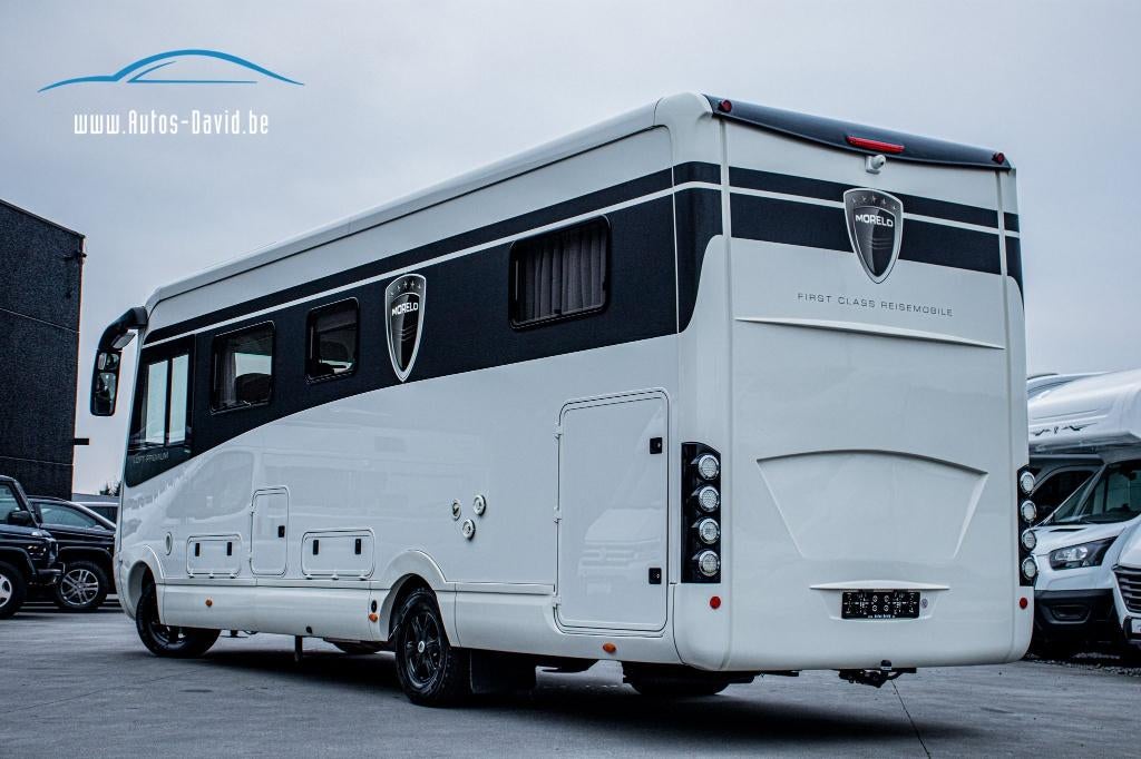 Morelo Loft 86 LBXT 3.0d Iveco Aut. 5 Slaappl. LEVELSYSTEEM, Caravans en Kamperen, Mobilhomes, Buscamper of Camperbus, Luifel