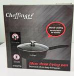Casserole Cheffinger avec couvercle, 28cm noire, à induction, Neuf, Enlèvement ou Envoi, Aluminium, Poêle à frire ou Sauteuse