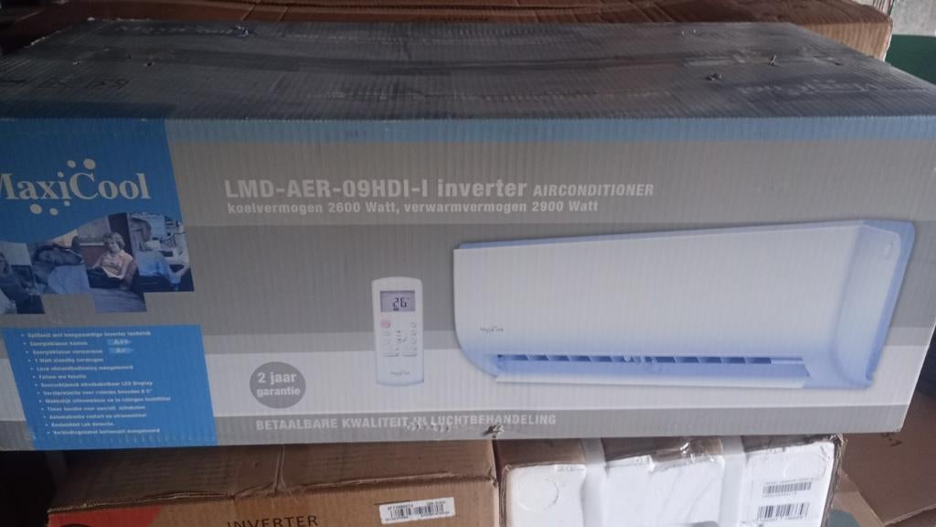 Maxicool airco nieuw, Ophalen