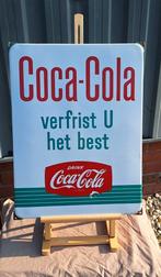 Mooi Hollands emaille reclamebord voor Coca-Cola., Enlèvement ou Envoi, Utilisé, Panneau publicitaire