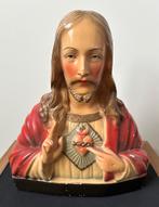 Buste Heilig Hart : 37cm hoog - Gips, Antiek en Kunst, Ophalen of Verzenden