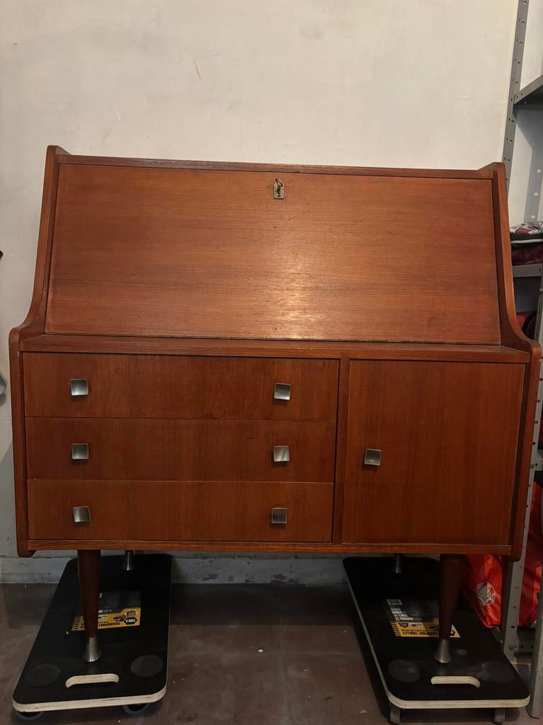 Vintage secretaire / bureau, Ophalen, Zo goed als nieuw