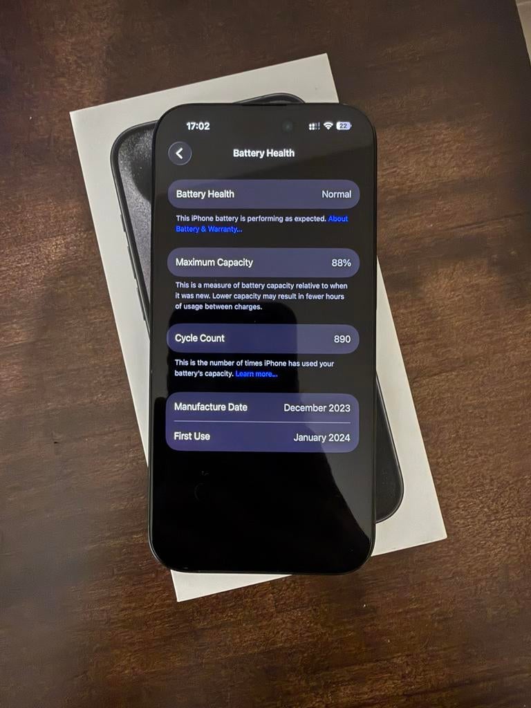 iPhone 15 Pro - 256 GB, Ophalen, Zo goed als nieuw, 256 GB, IPhone 15 Pro