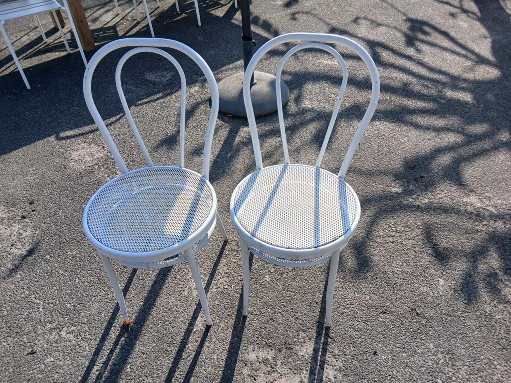 2x tuinstoel ijzer, Tuin en Terras, Ophalen