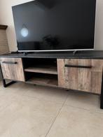 Meuble TV style industriel bois et métal, Maison & Meubles, Enlèvement, Comme neuf, Métal