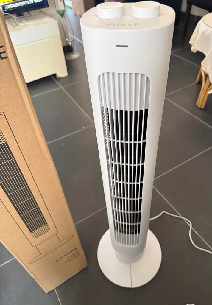 Fuave TF86MW White tower fan., Elektronische apparatuur, Ophalen, Nieuw