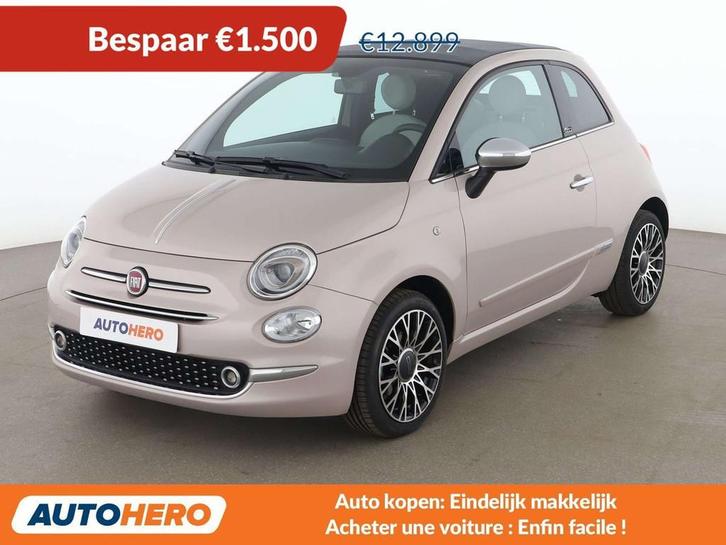Fiat 500C 1.0 Mild-Hybrid Star, Autos, Fiat, Achat, 500C, ABS, Airbags, Air conditionné, Android Auto, Apple Carplay, Bluetooth