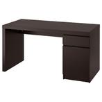 Ikea Malm bureau, zwart, Ophalen, Zo goed als nieuw, Bureau