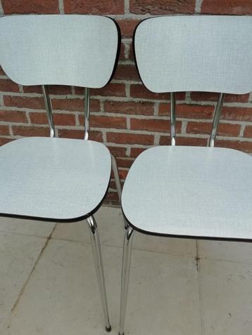 2 formica stoelen vintage beschikbaar voor biedingen