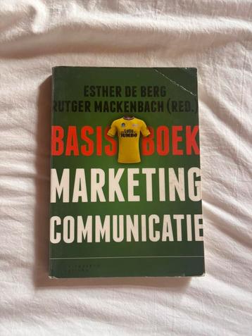 Basisboek marketingcommunicatie beschikbaar voor biedingen