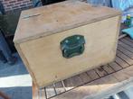 Houten Koffer, Minder dan 50 cm, Zo goed als nieuw, 50 tot 75 cm, Overige houtsoorten