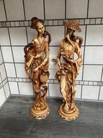 2 Chinese posturen, Verzamelen, Beelden en Beeldjes, Ophalen, Gebruikt, Mens