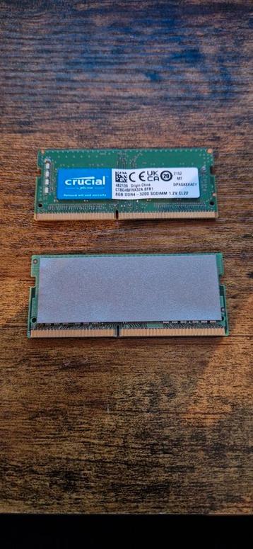 2x8GB totaal 16GB DDR4 3200MHZ, Informatique & Logiciels, Mémoire RAM, Enlèvement ou Envoi, Comme neuf, DDR4