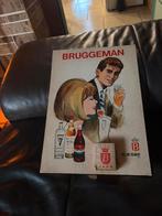 Oude reclame bruggeman met kalender op 1969, Enlèvement, Utilisé, Panneau publicitaire