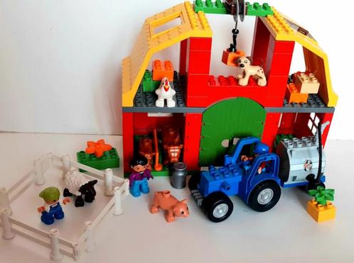 Lego Duplo 5649 Grande ferme -tracteur 3 figurines 6 animaux, Enfants & Bébés, Jouets | Duplo & Lego, Utilisé, Duplo, Ensemble complet